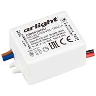 Блок питания для светильников ARJ-KE13300-PFC-TRIAC-A 4W 300mA Arlight IP44 Пластик арт.028275 гар.5 лет