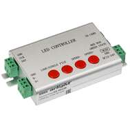 Контроллер для лент RGB бегущий огонь Arlight HX-801SB 2048 pix 5-24V SD-card арт.020915