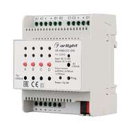 Контроллер тока для LED одноцветных лент SR-KN041CC-DIN 12-48V, 4x350/700mA Arlight арт.023042