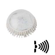 Светодиодный светильник для ЖКХ накладной Комлед HOME-INTELLECT-R150-411-8-50-W с оптико-акустическими датчиками
