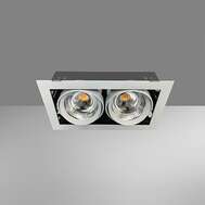 Диодный светильник карданный с двойным источником света VIVO LUCE GRAZIOSO 2 LED 2х30 W 3000K CITIZEN white clean