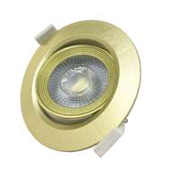 LED светильник даунлайт встраиваемый для торговых локаций Jazzway PSP-R 9044 7w 4000K 38° GOLD IP40