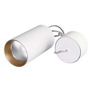 Светильник потолочный светодиодный подвесной SP-POLO-R85-2-15W 40deg (White, Gold Ring)