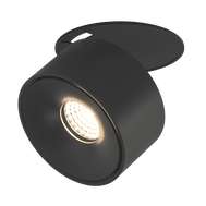 Светодиодный светильник круглый потолочный SWG встраиваемый черный DesignLed GW-8001S-9-BL