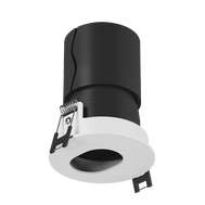 Светодиодное решение для потолочного освещения торговых помещений DL-SDR03EL-12-WW Черно-белый, 12Вт, IP44, Теплый белый (3000К)