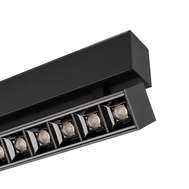 Светильник трековый LED поворотный черный с линзой 12вт магнитный Arlight MAG-LASER-FOLD-45-S320-12W Warm3000 (BK, 15 deg, 24V) (ARL, IP20 Металл, 3 года)