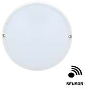 LED светильник потолочный накладной для ЖКХ 2011Д 12Вт IP54 4000К круг белый с акустическим датчиком IEK (арт.LDPO3-2011D-12-4000-K01)