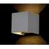 Настенный светодиодный архитектурный светильник (куб) серый 6вт IP54 3000К MAYTONI Fulton O572WL-L6GR (4251110056883)