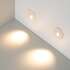 Влагозащищенный акцентный декоративный светильник встраиваемый в стену квадрат IP65 Arlight LT-GAP-S70x70-3W Warm3000 WH 30 deg 025738