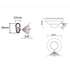 Многофункциональный автономный сенсорный светильник Cabinet Light GAUSS 2W, 86х47,120лм (круг, белый)