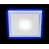 Светильник ЭРА светодиодный квадратный LED 4-6 BL c синей подсветкой 6W 220V 4000K (арт. Б0017495)